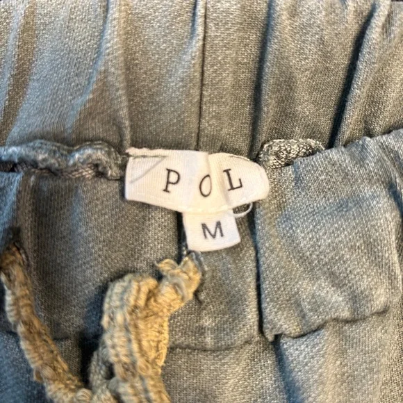 POL Wide-leg mixed thermal and French terry knit pant NWOT - Picture 2 of 4